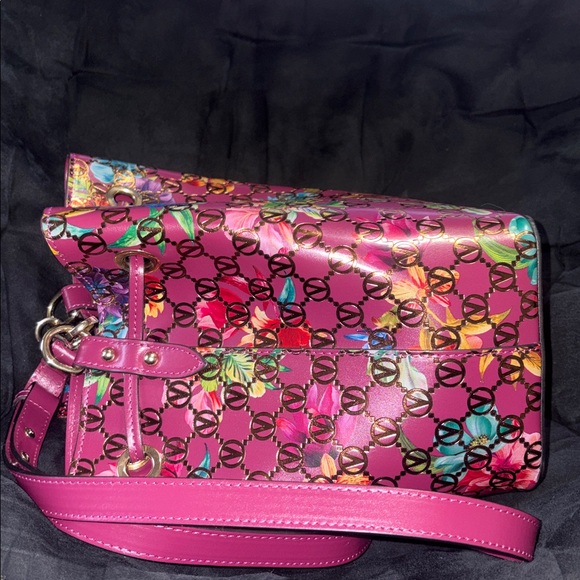 Valentino by Mario Valentino Monogram Leather Bucket Bag - Picture 9 of 16